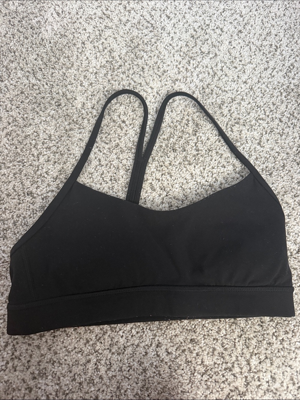 lululemon Black Flow Y Bra Nulu